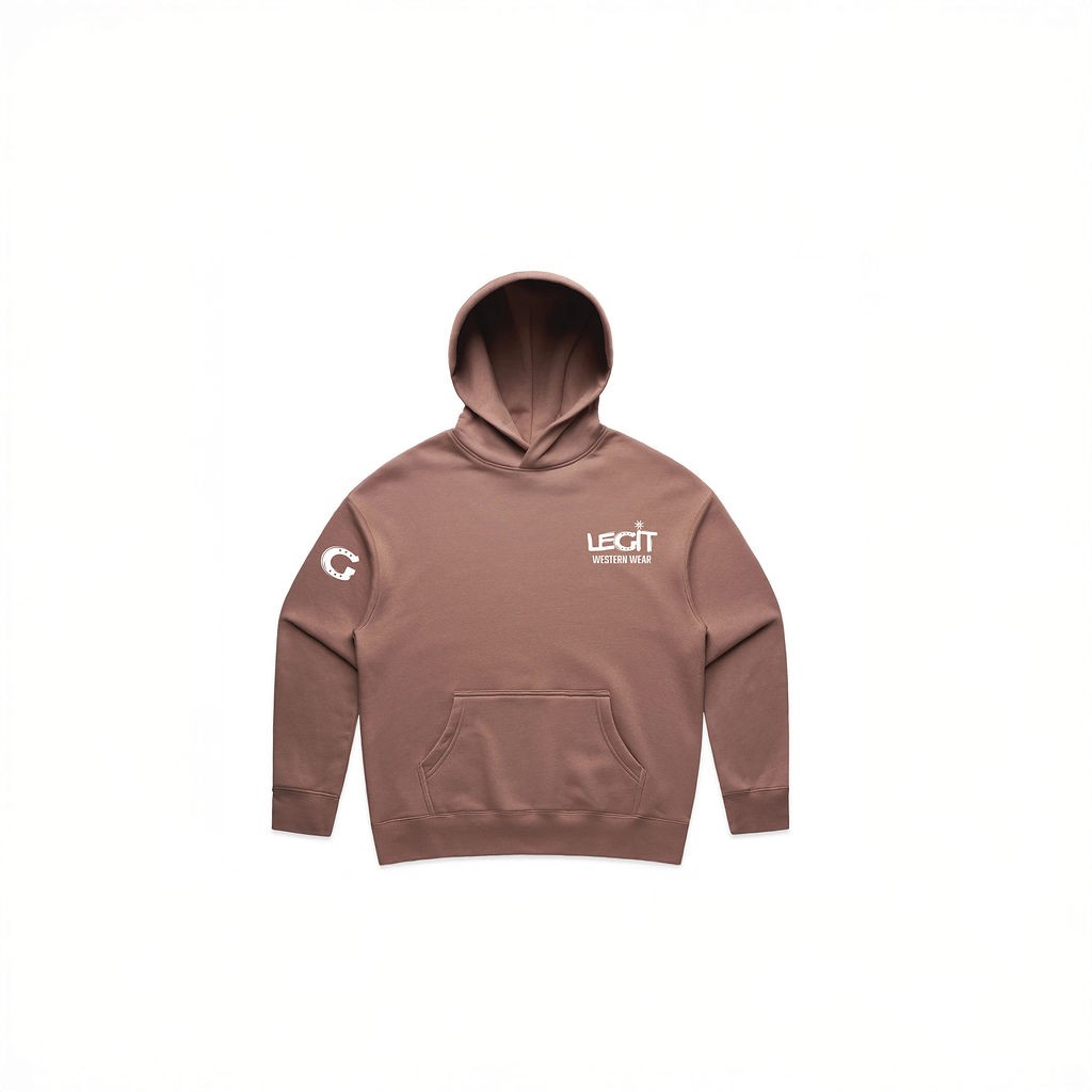 Legit Signature Hoodie - Ladies Cut Dusty Pink