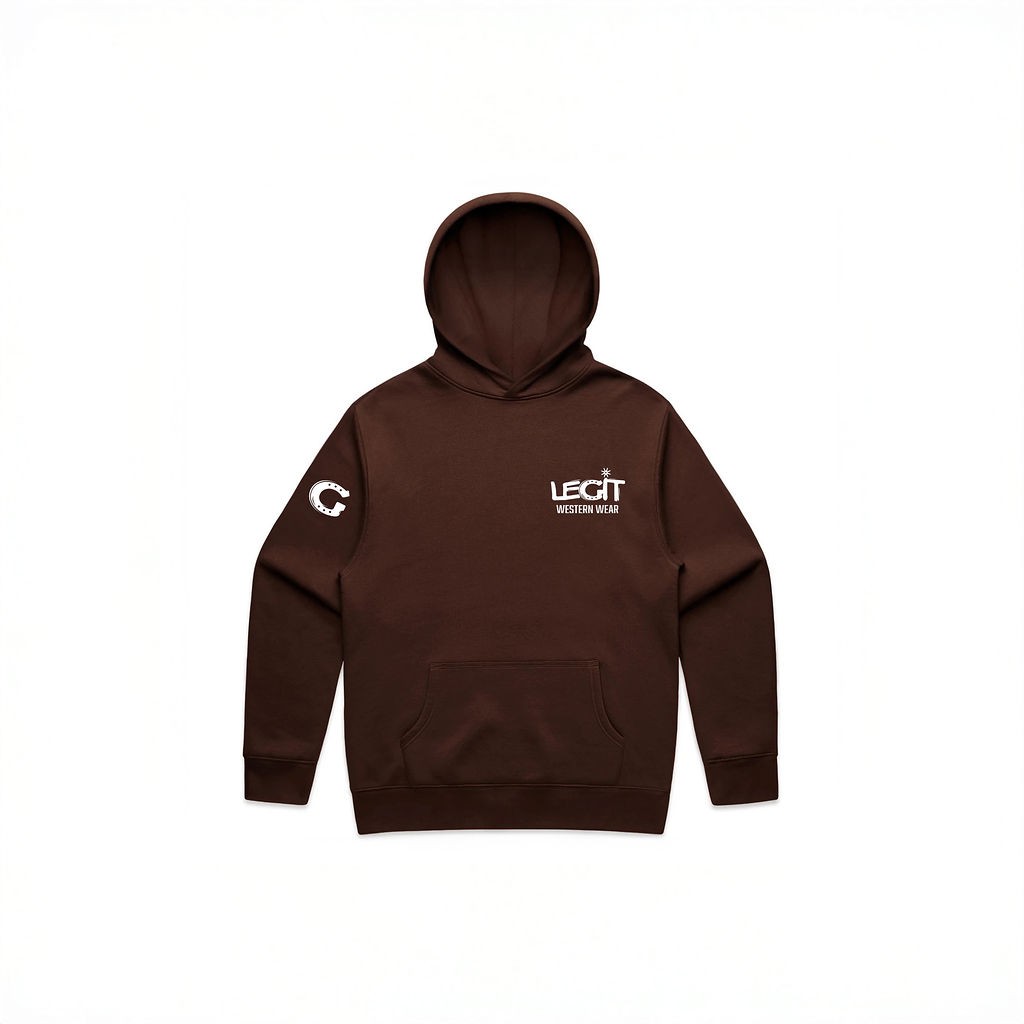 Legit Signature Hoodie - Unisex Cut Brown