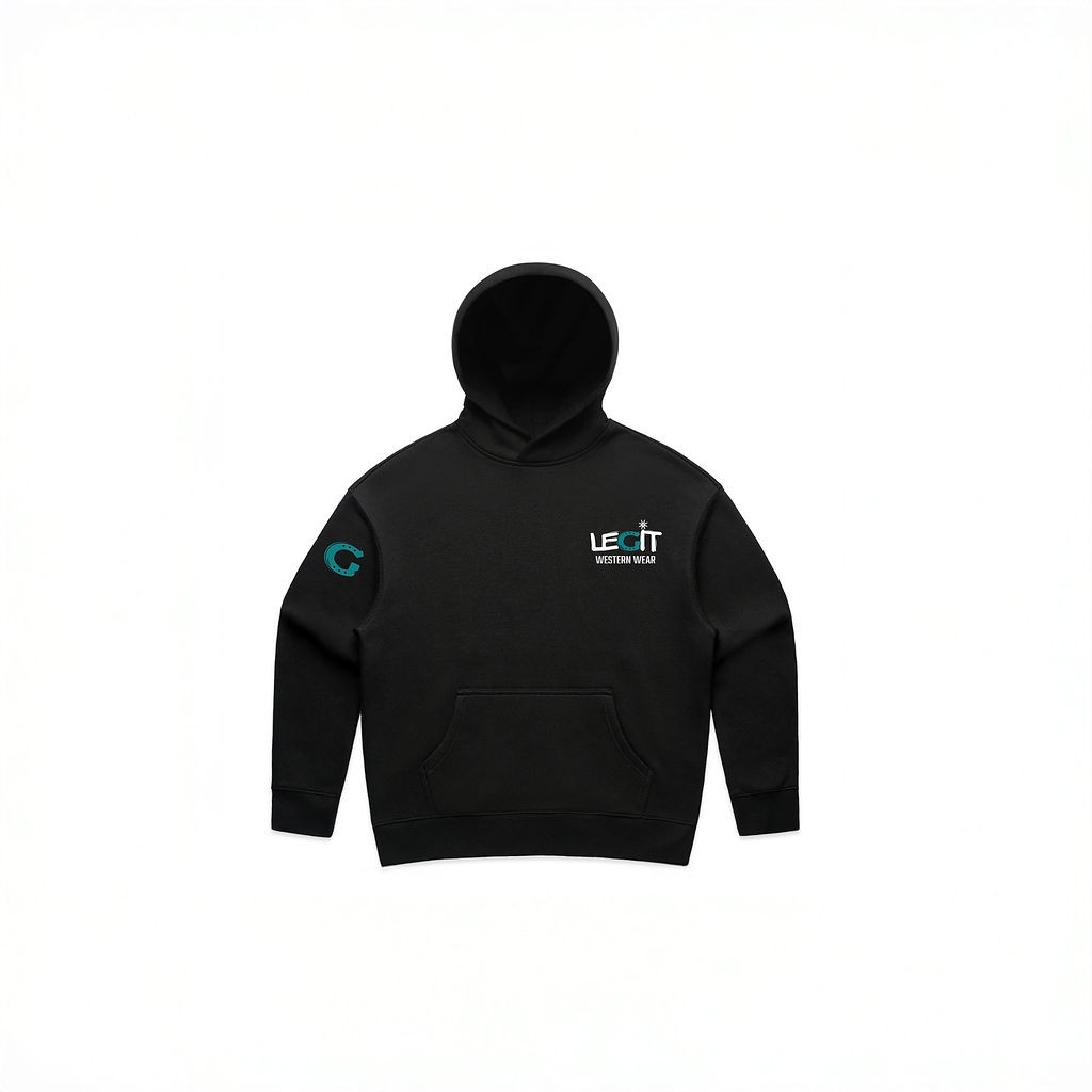 Legit Signature Hoodie - Ladies Cut Black
