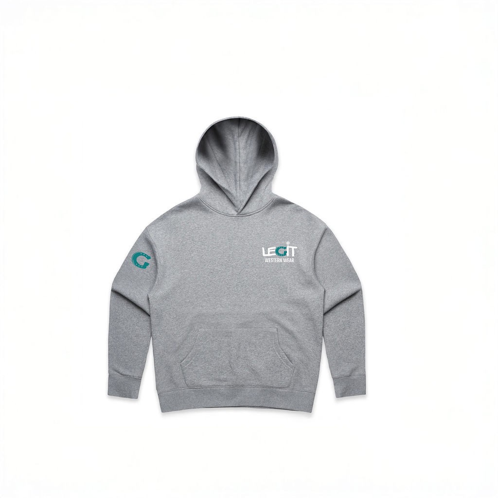 Legit Signature Hoodie - Ladies Cut Grey