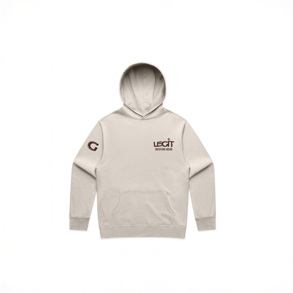 Legit Signature Hoodie - Unisex Cut Beige